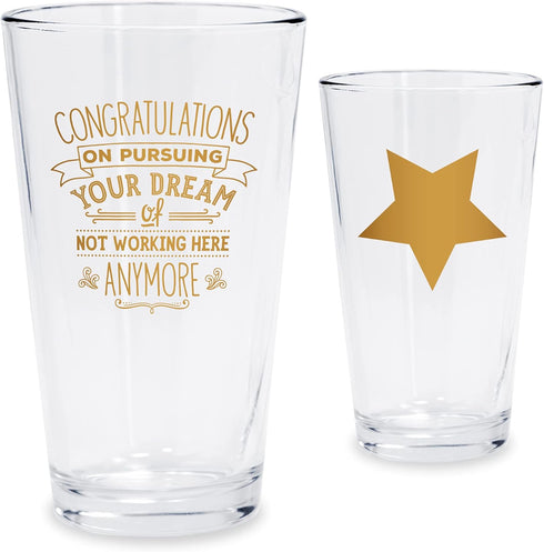 Bad Bananas Farewell Gifts for Coworkers - 16 oz Beer Pint Glass, Going Away Gifts for Friends