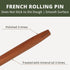 Muso Wood Sapele Wooden French Rolling Pin for Baking, Tapered Roller for Fondant, Pie Crust, Cookie, Pastry (French 17.5inch) by muso wood