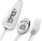 Happy 60th Birthday Personalized Laser-Engraved Stainless Steel Utensil Set, Cake Server, Spoon, and Fork