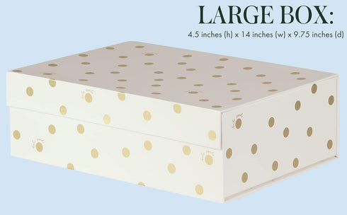 Kate Spade New York Decorative Storage Boxes, 3 Pack Sturdy Organizer Bins, Pink Nesting Boxes with Magnetic Closure,