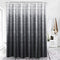 SPXUBZ Black Grey Shower Curtain Set for Bathroom, 72x72 inch Ombre Decor with 12 Hooks, Waterproof