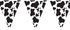 Cow Print Pennant Banner, Party Accessory (1 Count)