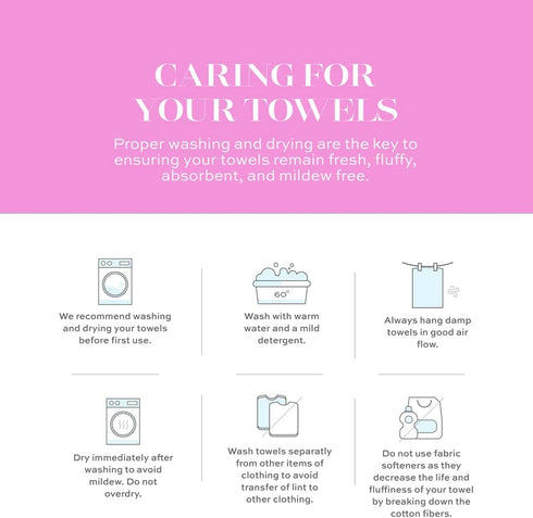 6Pcs 100% Set- 600GSM, 2Bath 2Hand 2Washcloths, Set CASA COPENHAGEN White Bay Egyptian Cotton Large Designer Towels