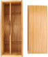 Cutlery Box with Lid, Japanese Chopsticks Box Tableware Spoon Cage, Bamboo Chopstick Spoon Storage Box for Kitchen