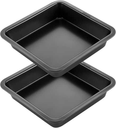 CHEFMADE Nonstick 8 Inch Square Cake Pan Set of 2