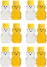 Cufarys 12 Pack Honey Bear Bottle 2oz Bear Shape Clear Empty Honey Bottles