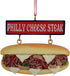 Kurt Adler Philly Cheese Steak Sandwich with Sign Ornament