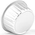 DEAYOU 100-Pack Silver Cupcake Baking Liner with Lid, Tart Pie Tin Pan Holder for Party, Wedding, Creme Brulee