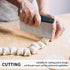 Stainless Steel Dough Bench Scraper & Chopper, Black Pastry Cutter for Kitchen, 1 Pack