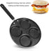HEEPDD 4 Cup Egg Frying Pan, 24.5cm Non Stick Omelet Pan for Breakfast Pancake Egg Burger Steak
