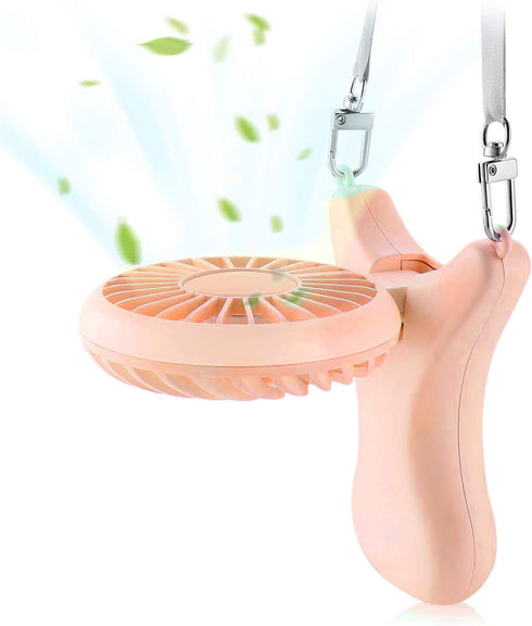 OUTXE Necklace Fan, 3000mAh Wearable Mini Handheld Fan with 90° Rotation
