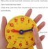 Student Learning Clock - Time Teacher Gear Clock 4 Inch 12/24 Hour