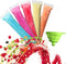 125 Disposable Ice Popsicle Mold Bags with Funnel, BPA Free Zip Lock Freezer Tubes for Healthy Snacks
