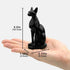 TRANSGOOD Egypt Cat Goddess Bastet Figurine - 4.2" H Mini Resin Collectible for Home Desktop Decoration