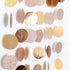 Decor365 Glitter Gold Birthday Decorations - Champagne Gold Party Garland, Circle Streamers, Backdrop for Christmas,