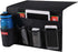 5 Pockets Bedside Caddy, Storage Organizer for Water Bottles, Magazines, Phone, Glasses (Black)