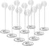 Place Card Holders, 10pcs 8.6" Tall Table Number Holders for Weddings, Office Desk, Silver