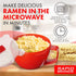 Rapid Plastic Noodle/Soup Bowl, Microwave Safe for Soup & Noodles, Perfect for Dorm, Small Kitchen, or Office