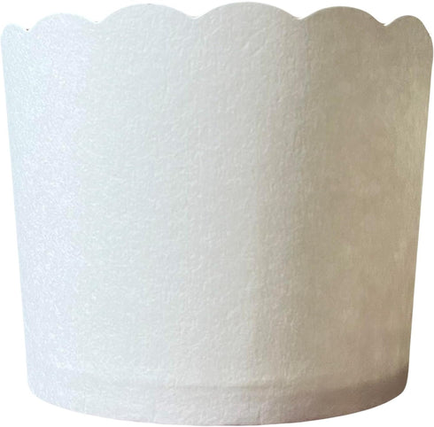 50-Pack Paper Baking Cups, Greaseproof Disposable Cupcake Liners (White, Large Cups) by BAKE-IN-CUP