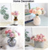 10Pcs Artificial Fake Flower Plants Silk Chrysanthemum Ball Hydrangea Arrangements for Wedding Bouquets Decor Home
