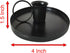 2 Pcs 4 Inch Black Iron Candle Holder for Taper Candles, Dinning, Wedding, and Party Decoration