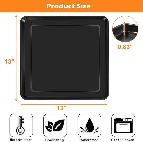 Air Fryer Grill Pan for Ninja Foodi SP101 Digital Air Fryer Countertop Oven, 13 * 13'' Air Fryer Grill Plate Crisper Plate Rack Accessories Replacement Parts Tray for Ninja Foodi SP100 SP1001C SP201 by GWY