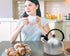 2.5 Liter Whistling Tea Kettle, Modern Stainless Steel Whistling Tea Pot for Stovetop with Cool Grip Handle