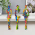 3Pcs Graffiti Thinker Statue Accents Reading Women Sculptures, Modern Aesthetic Figurine Decoration, Abstract Art