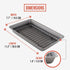 Chef Pomodoro Nonstick Carbon Steel Small Roasting Pan with Rack, Roasting Pan for Countertop Oven Baking, Single Serving, Grey (Mini) by Chef Pomodoro
