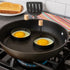 HIC Kitchen Non-Stick Fried and Poached Egg Cooking Rings, Round Shaped, Set of 2, PFOA and BPA Free