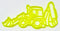 BACKHOE DIGGER Cookie Cutter - Excavating Construction Equipment Vehicle, Made in USA PR3231