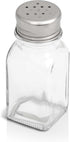 WHOLE HOUSEWARES Stainless Steel Salt and Pepper Shakers Set, 6-Piece Pack for Home Kitchen & Restaurants