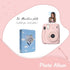 3 Inch Mini Photo Album for Fujifilm Instax Camera, Kpop Photocard Binder, 40 Pockets (Blue)