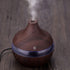 Wood Grain USB Humidifiers for Home, Top Fill with LED Night Light, Ideal for Bedroom Office Nursery, Compact Design