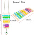 Vehomy 8 Chicken Xylophone Toy for Hens Suspensible Wood Xylophone Toy with Metal Keys Chicken Coop Pecking Toy