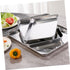Barbecue Plate Tray, Korean BBQ Grill Pan, Stainless Steel Bakeware, Food Oven Trays, Mixing Salad Tray