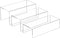 Sezanrpt Acrylic Risers Display Stands 3pcs, Rectangular Display Risers 3 Steps, Clear