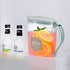 2 Pack 2 Coloch Quart Plastic Water Pitcher with Flip Top Spout Lid, Clear Slim Water Container for Fridge Door Juice