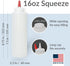 Pinnacle Mercantile Plastic Squeeze Condiment Bottles, Set of 2, 16-ounce with Red Tip Cap
