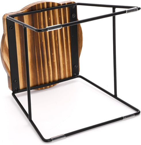 4 ZENFUN Piece Wood Buffet Risers, Dessert Table Risers Food Display Riser, Pizza Pan Riser, Cupcake Stand & Wood