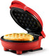 Holstein Housewares Personal Non-Stick Heart Waffle Maker, Red - 4-inch Waffles Ready in Minutes
