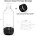 SunnyOcean 1 Set 2 1 1 Soda Bottles Litre - of BPA-Free PET Reusable - x Black & x White Sparkling Water Bottles