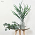 20pcs Faux Eucalyptus Stems Flowers, Short Artificial Greenery Decoration for Floral Arrangement, Wedding Home