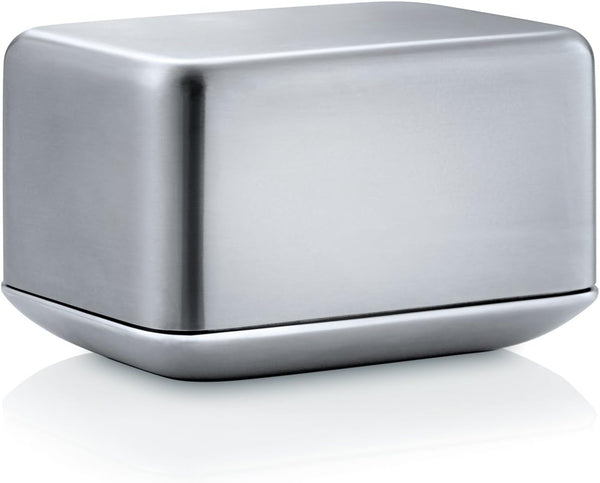 Blomus Basic Stainless Steel Butter Dish, Small