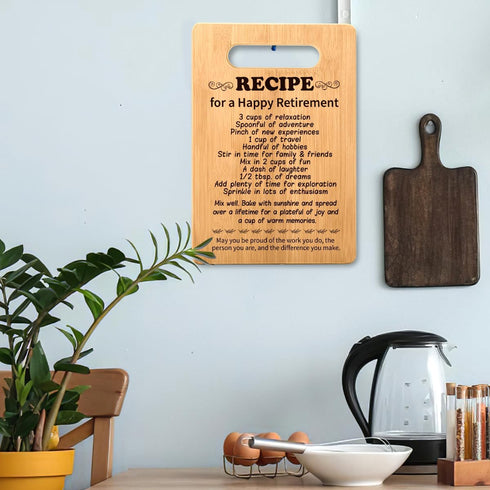 Retirement Gifts for Women and Men, Coworker Leaving Gifts, Happy Retirements Cutting Board for Colleagues