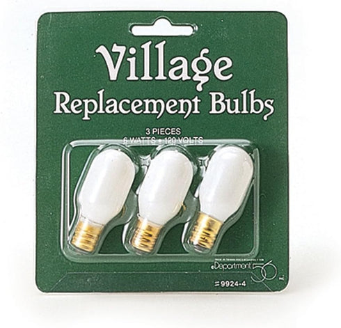 Replacement Bulbs, Set of 3, Department 56