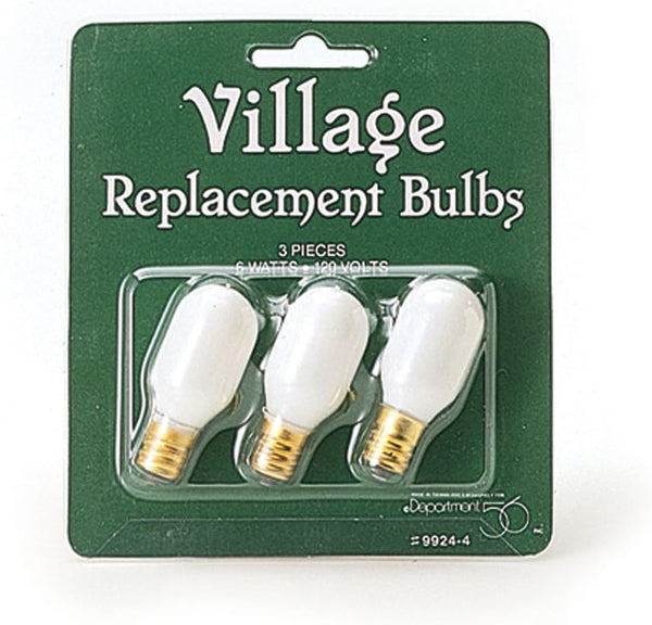 Replacement Bulbs, Set of 3, Department 56