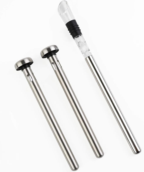 Beer Chiller Sticks Wine Chilling Rod for Bottles Set Stainless Steel Beverage Cooler by YellRin