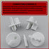 4 Pack 241993101 Crisper Shelf Cover Support, Refrigerator Shelf Support Replacement for Frigidaire Refrigerators