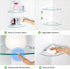 9.8" 9.8", 2 Pack Glass Corner Shower Shelves, Tempered Floating Glass Shelves Wall Mount, Shower Caddy Organizer